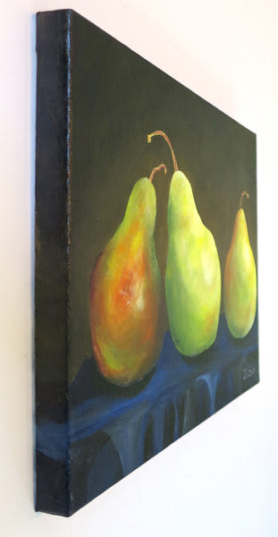 Pear still life painting by Jill Saur