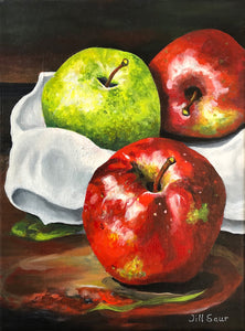 Apples on Canvas Painting