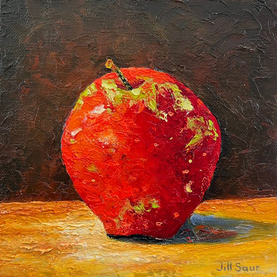Apple Still Life 6x6 Oil