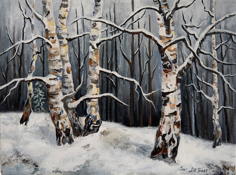 Aspen Awakening 9x12 Acrylic