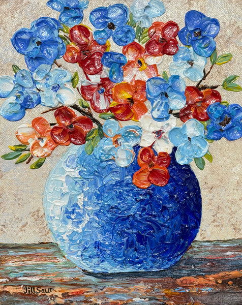 Flower Painting by Jill Saur