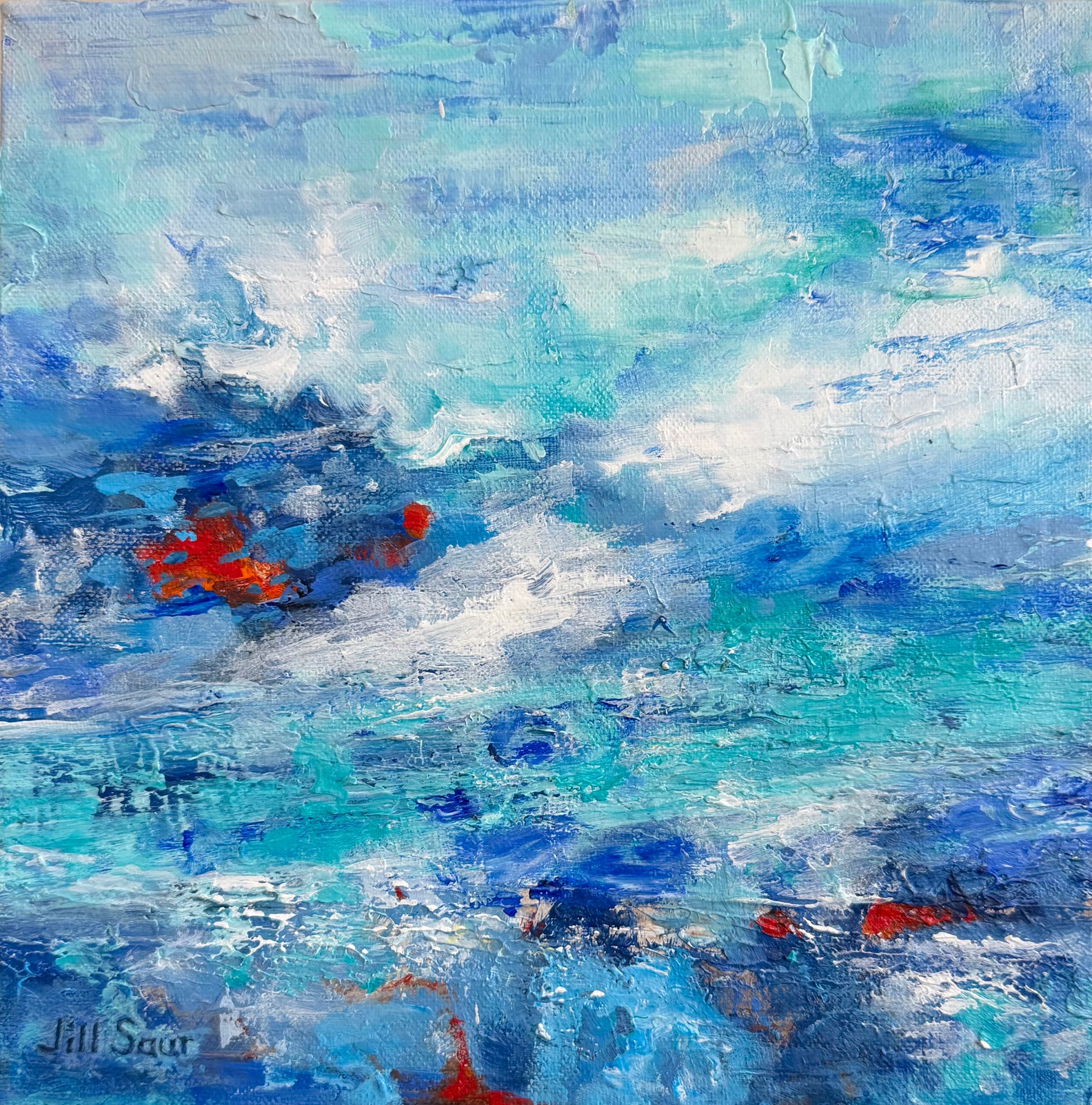 Deep Blue 10"x10" Acrylic