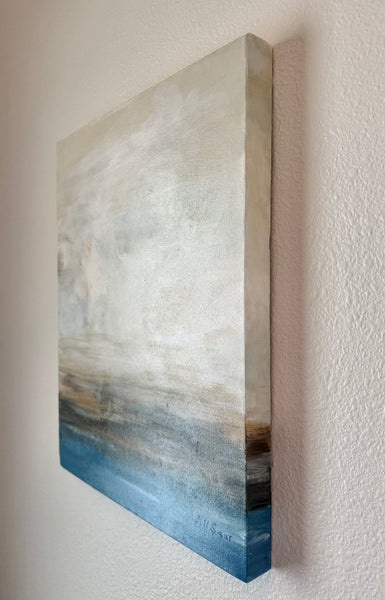 Morning In Shades of Blue 20"x32" Acrylic Diptych