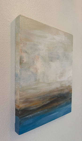 Morning In Shades of Blue 20"x32" Acrylic Diptych