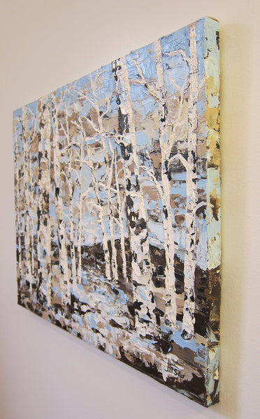 abstract landscape painting by Jill Saur