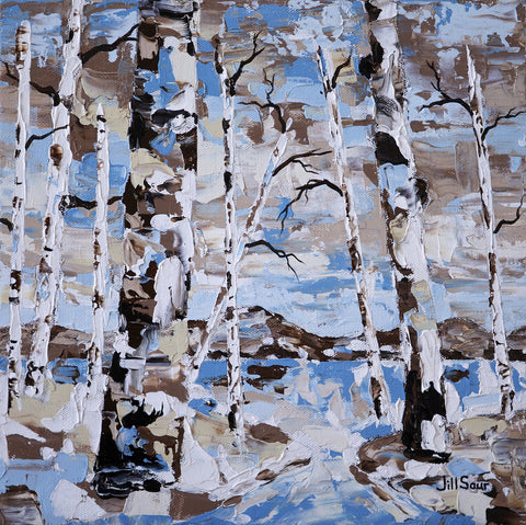 abstract aspen painting on canvas