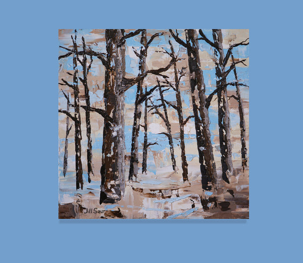 Abstract Tree Painting by Jill Saur