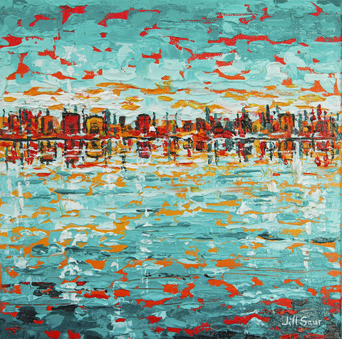 Abstract Sea Painting by Jill