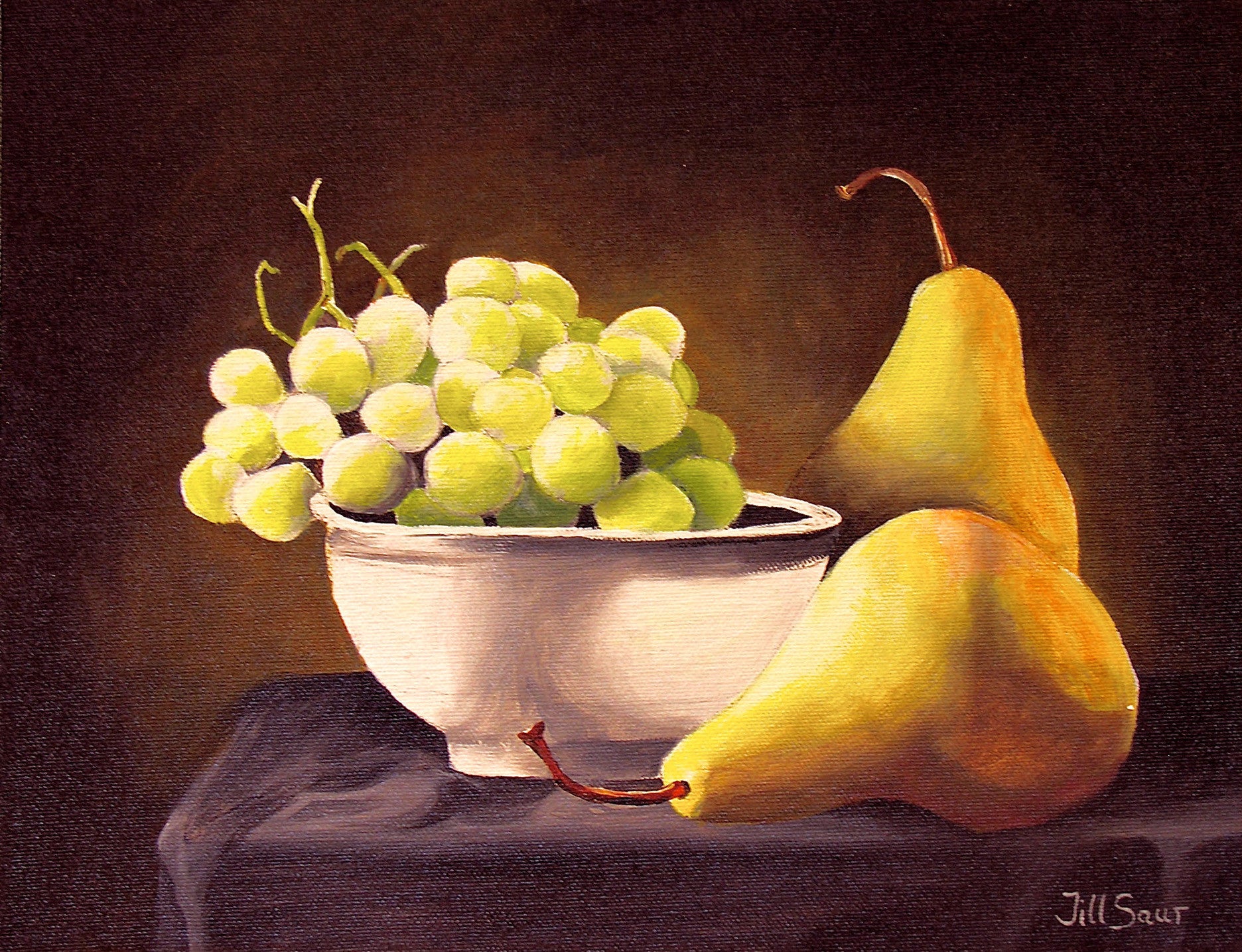 Fruit Still Life Painting by Jill Saur