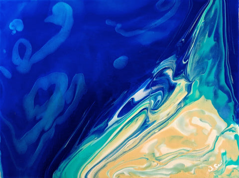 Abstract Sea Painting by Jill
