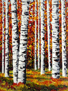 Aspen Painting By Jill Saur