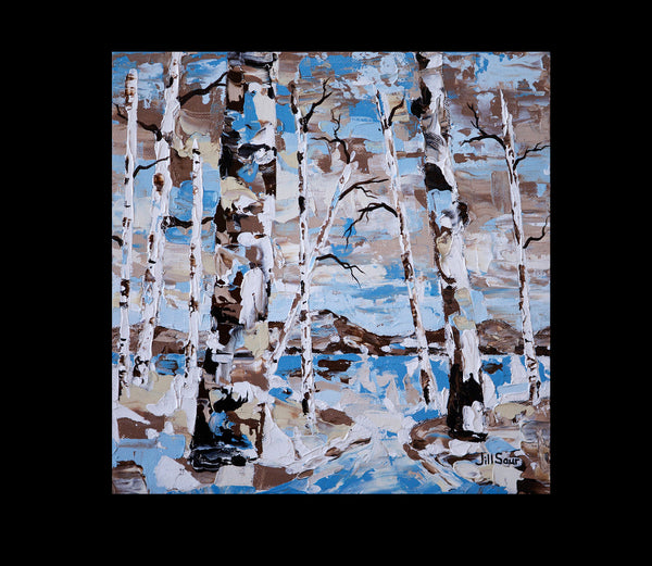 abstract aspen painting on canvas