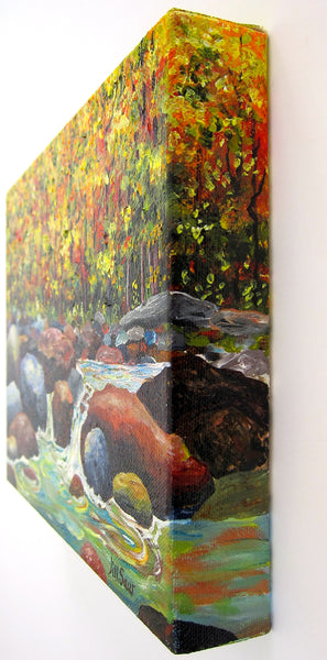 River Painting by Jill Saur