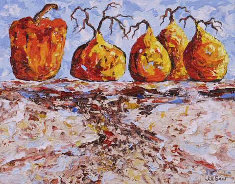 Turnips Painting by Jill Saur