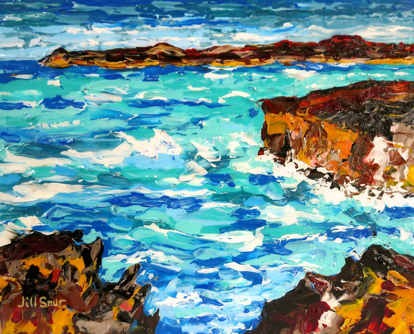 seascape on canvas by Jill Saur