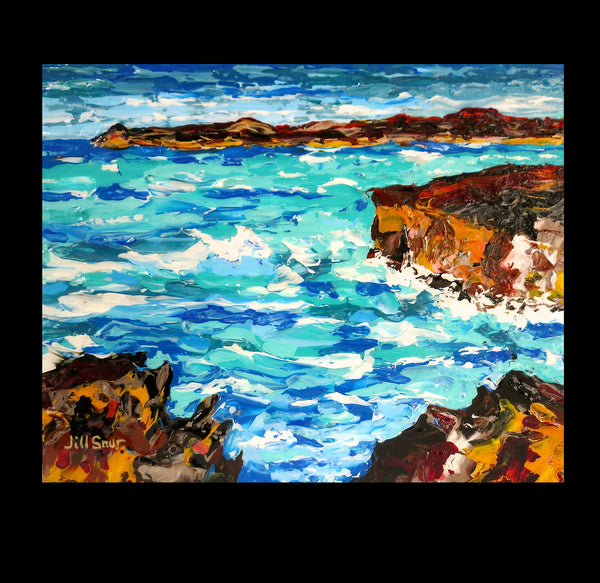 seascape on canvas by Jill Saur