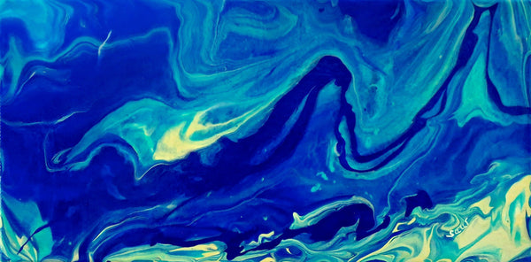 Abstract Sea Painting by Jill