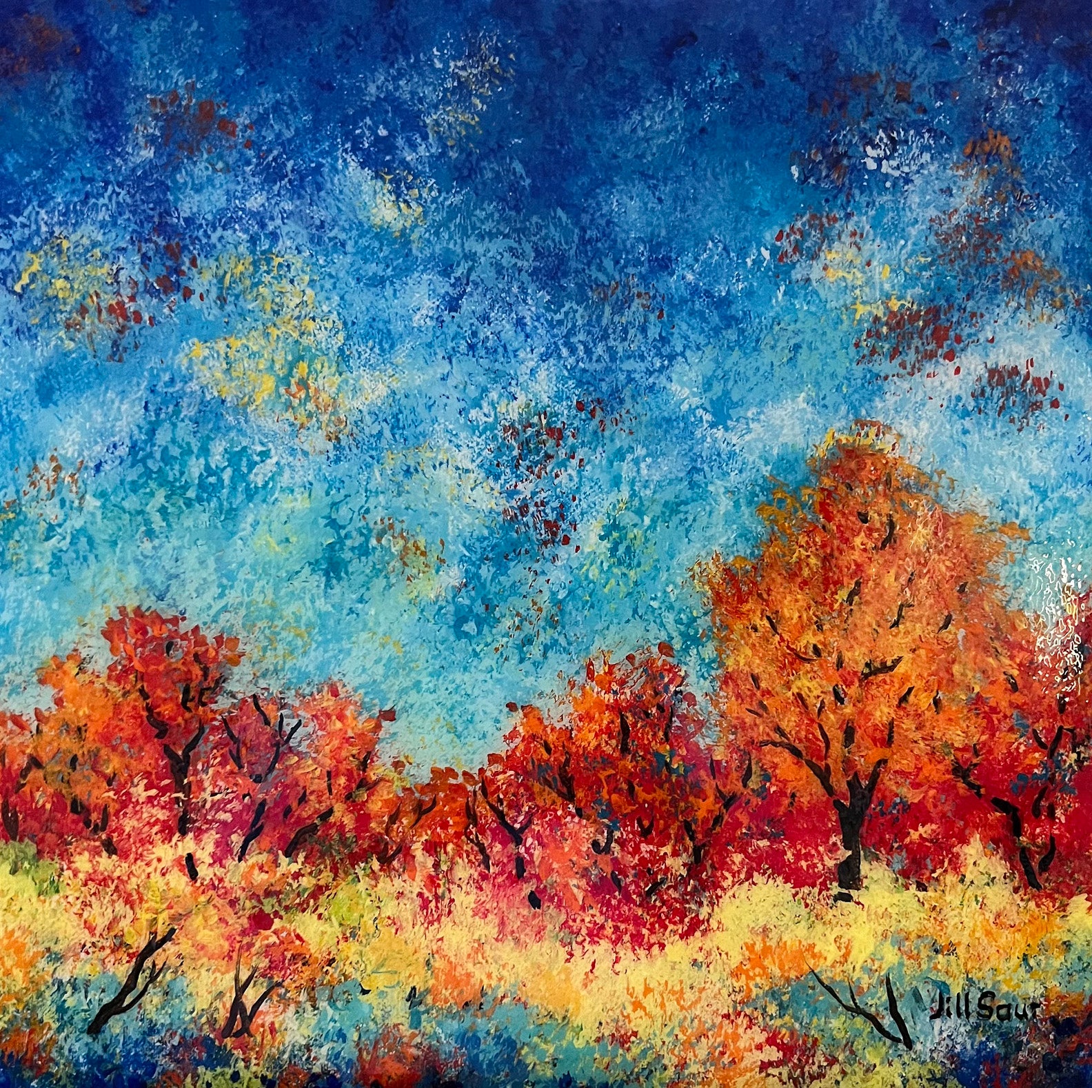 Blue Sonata 12x12 Acrylic
