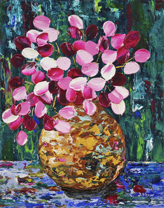 Flowers In Vase Painting by Jill Saur