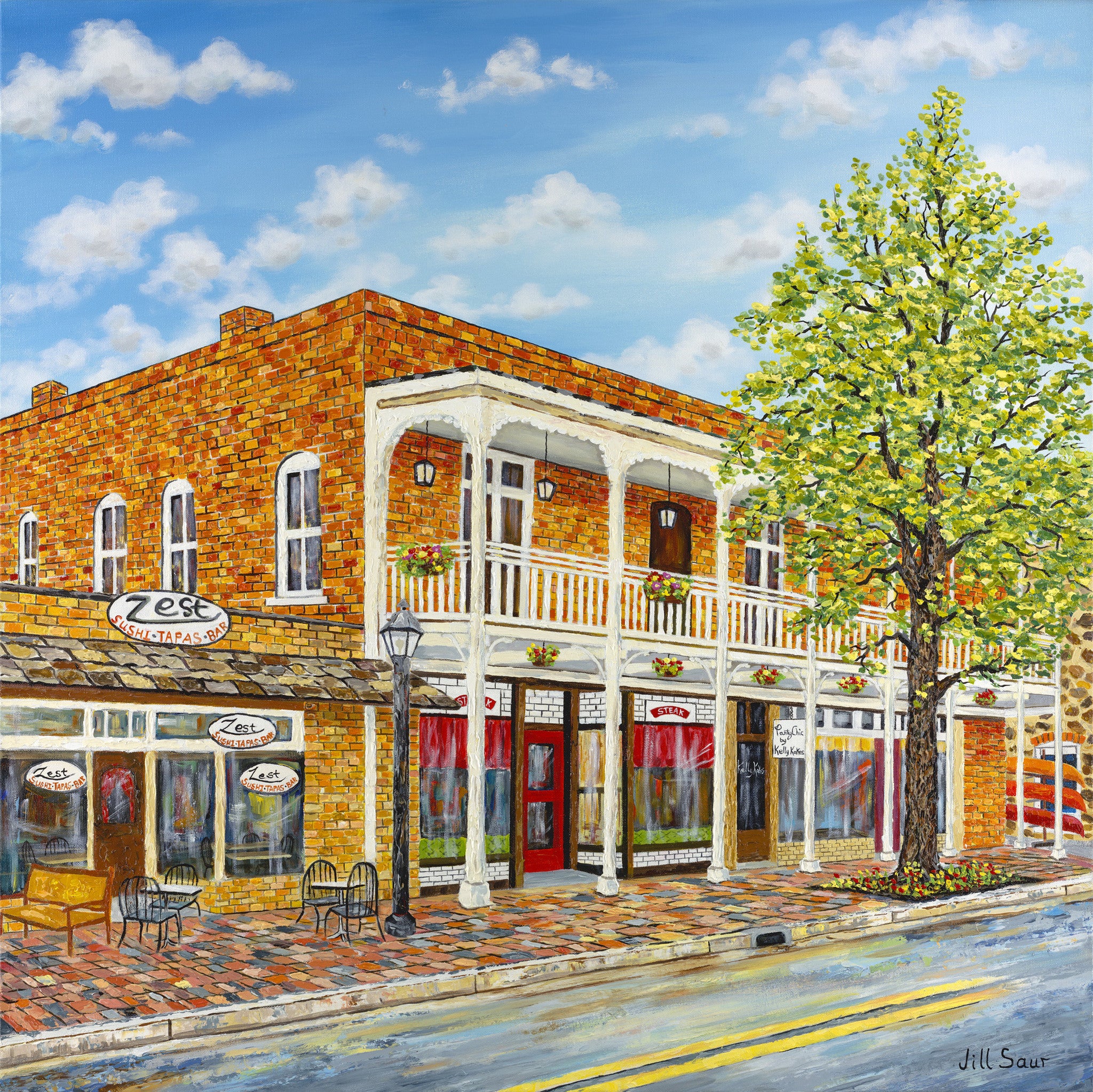 Canton Street Painting by Jill Saur