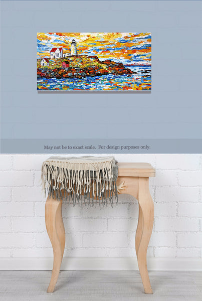 Cape Neddick Painting By Jill Saur