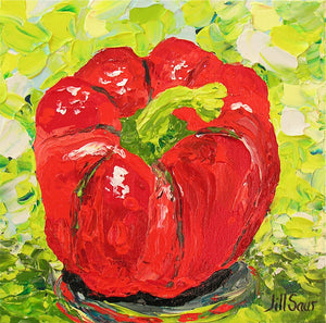 red pepper painting by Jill Saur
