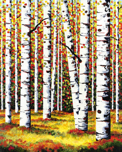 Aspen Painting by Jill Saur  