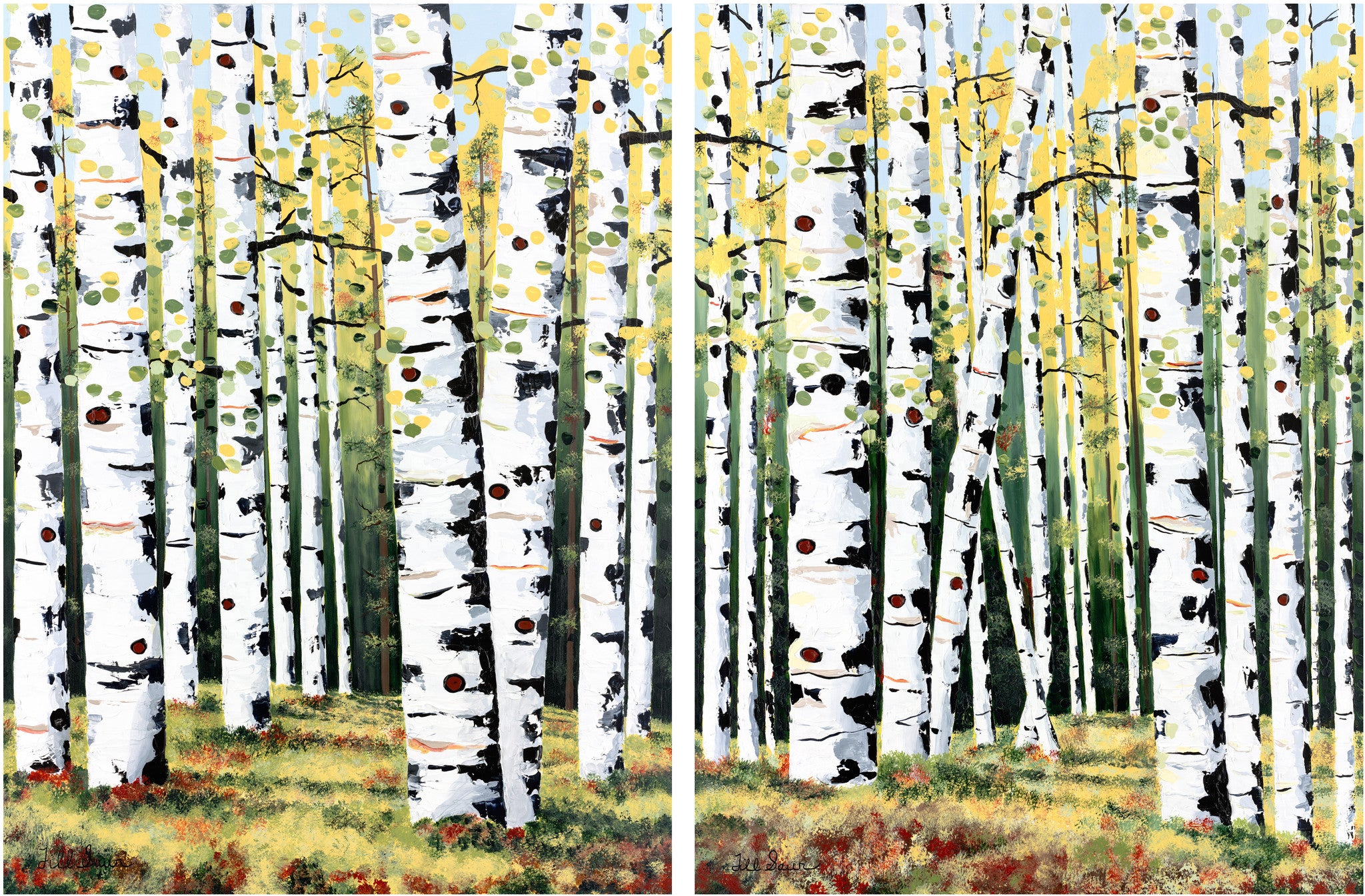 Aspen Painting By Jill Saur