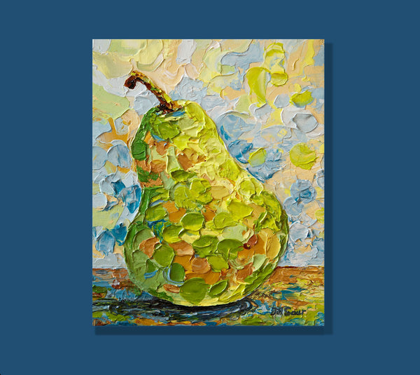 Pear Painting By Jill Saur