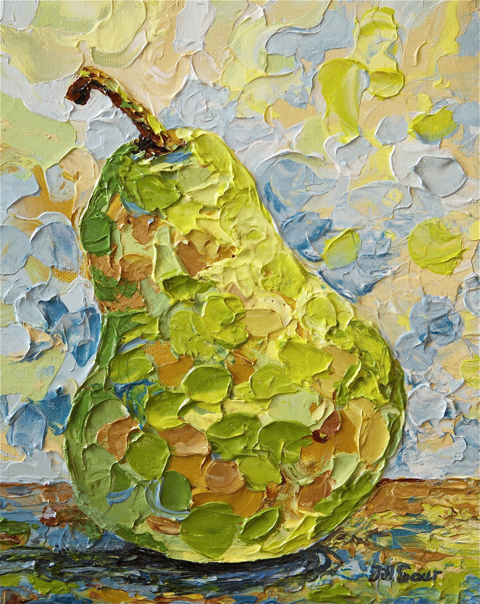 Pear Painting By Jill Saur