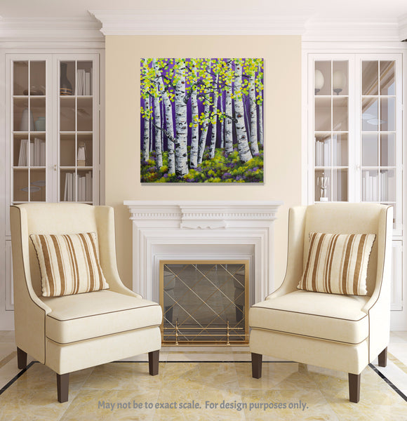 Aspen Painting By Jill Saur