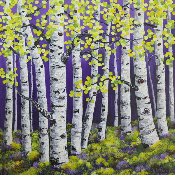 Aspen Painting By Jill Saur