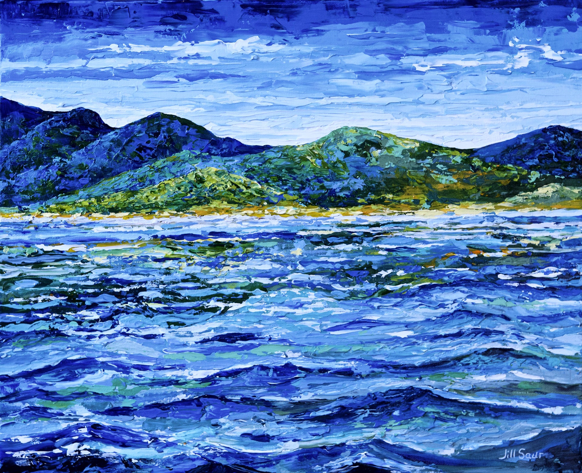 original seascape painting by Jill Saur