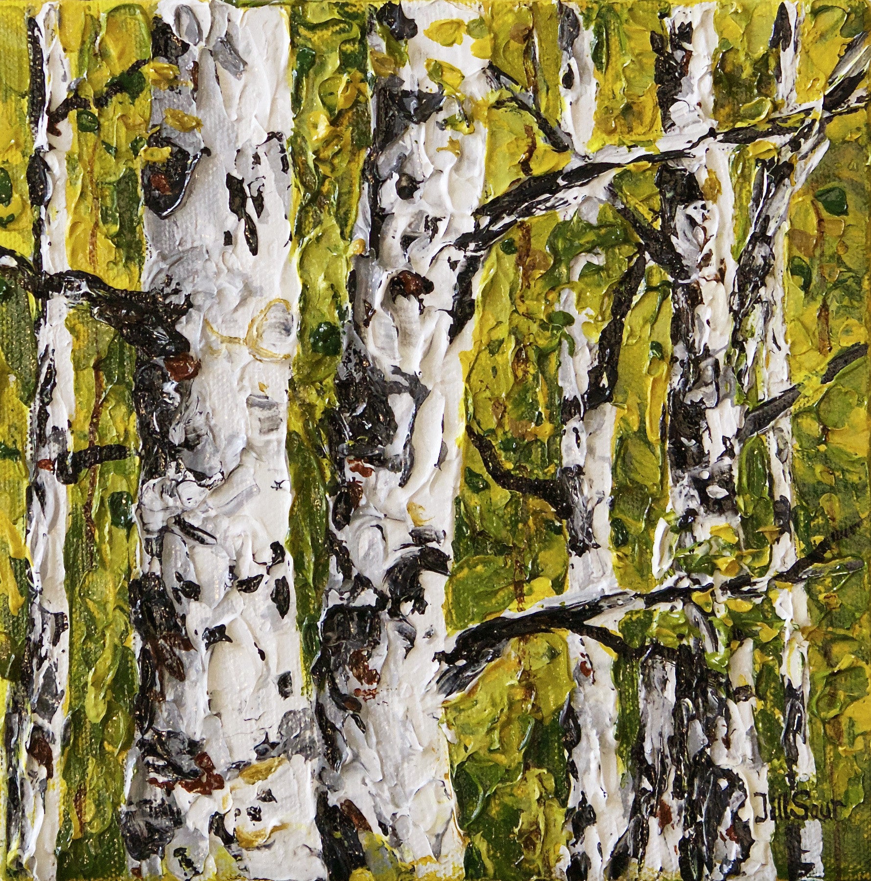 Aspen Painting By Jill Saur