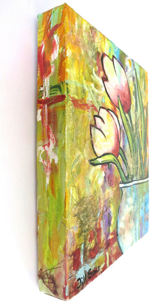 Tulips Painting by Jill Saur