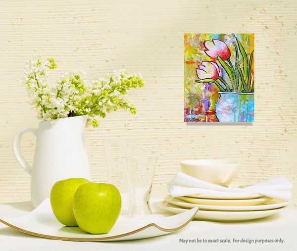Tulips Painting by Jill Saur