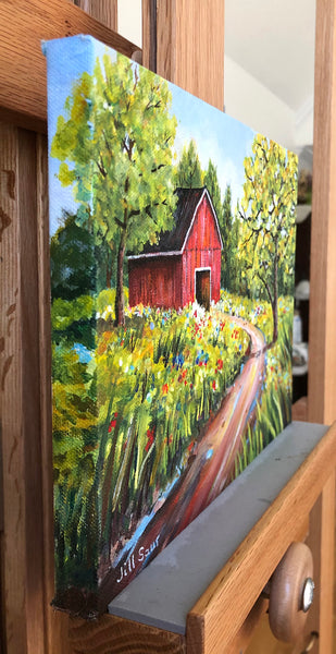Little Red Barn 8x10 Acrylic