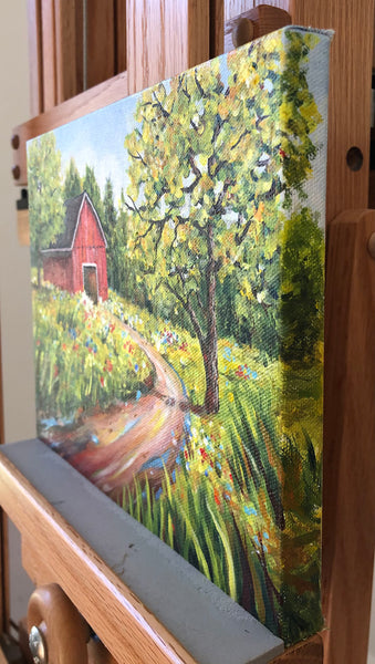 Little Red Barn 8x10 Acrylic