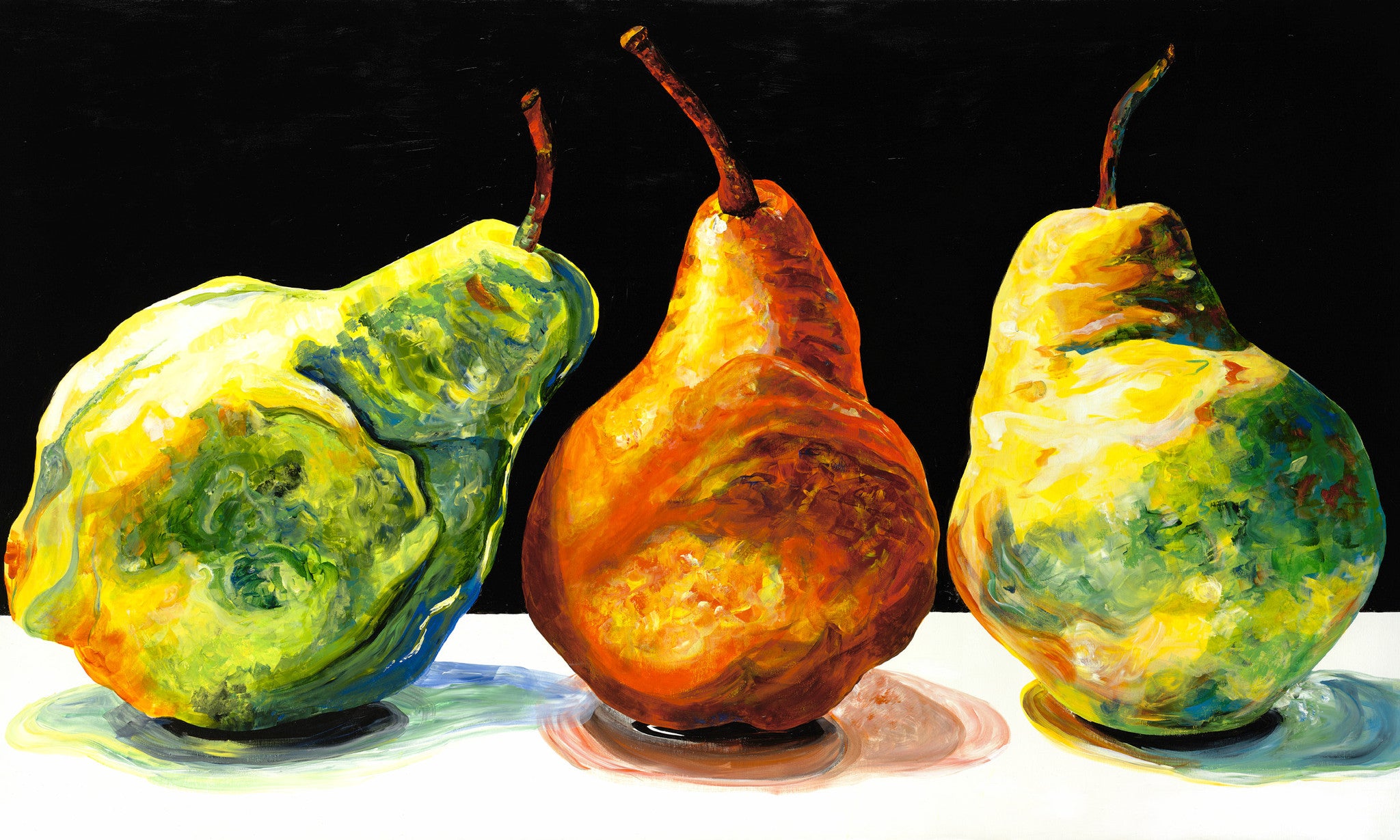 Pears Painting by Jill Saur