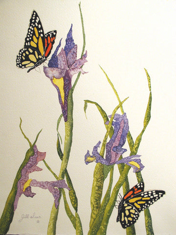 Monarch Butterfly Painting by Jill Saur