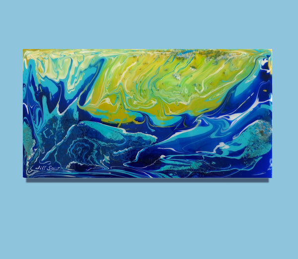 Abstract Sea Painting by Jill Saur