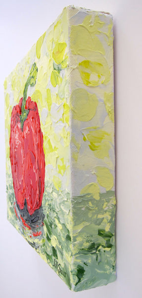 Red Pepper Painting by Jill Saur