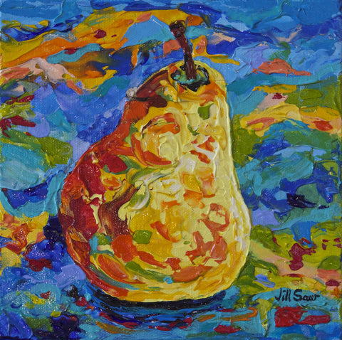 Pear Painting By Jill Saur