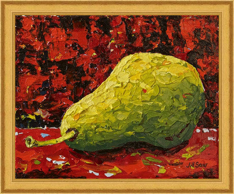 pear painting by jill saur