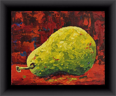 pear painting by Jill Saur