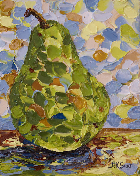 Pear Painting By Jill Saur