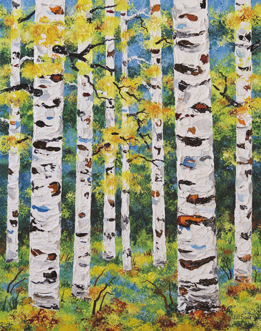 Aspen Painting By Jill Saur