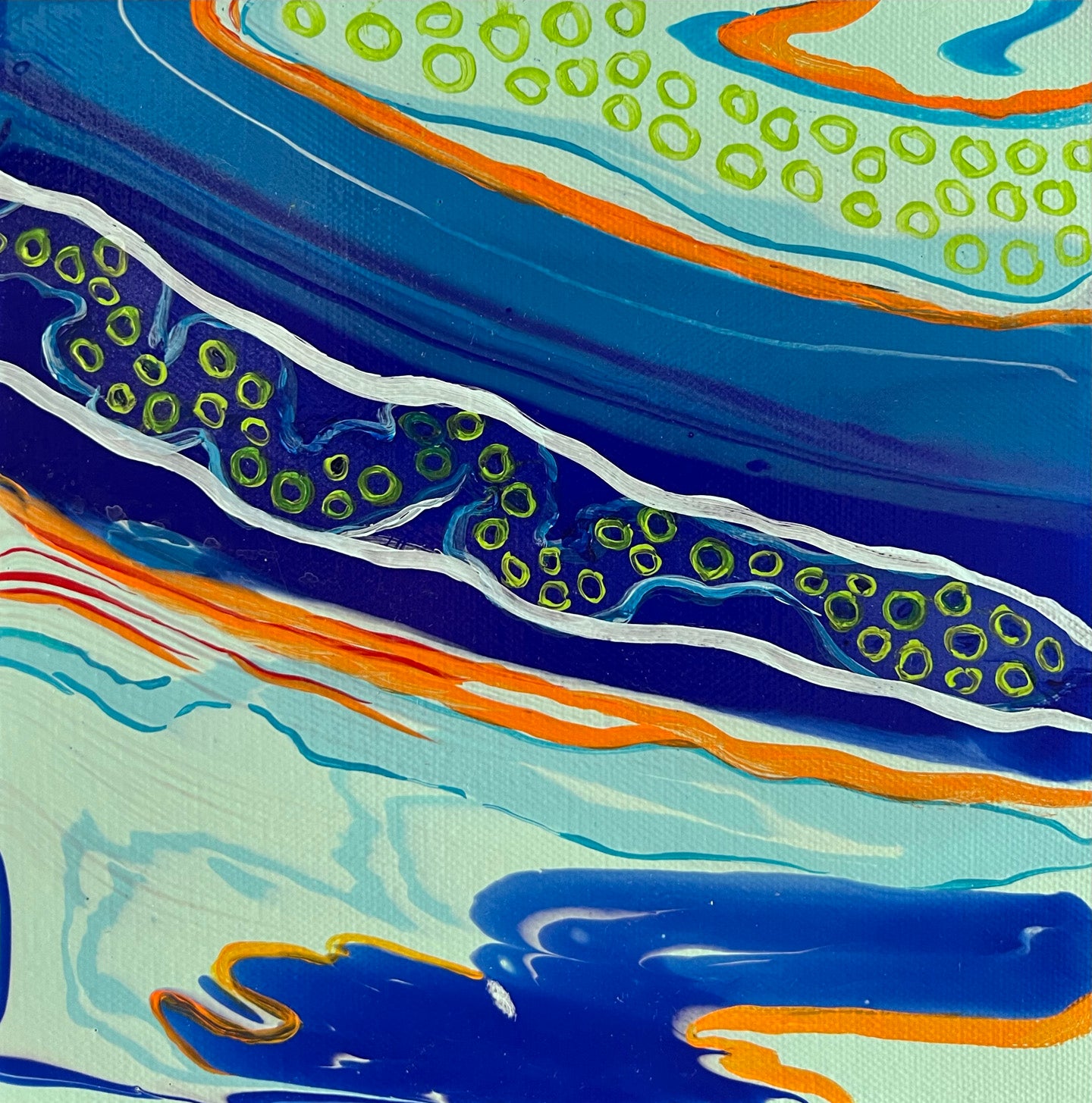 Relinquished 8x8 Acrylic Pour