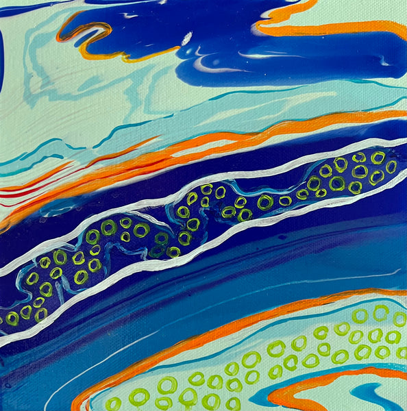 Relinquished 8x8 Acrylic Pour