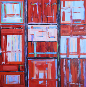 Abstract Squares Painting by Jill Saur